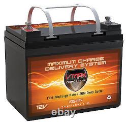 VMAX V35-857 Golf cart Bag Boy Navigator-2 Comp 12V 35Ah Golf Caddy VMAX Battery