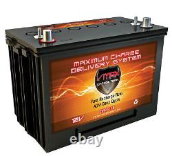 VMAX XTR27-110 + GROUP 27-31 BOX compatible with Golf Cart Battery AGM Group 27