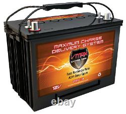 VMAX XTR27-110 Golf Cart Battery AGM Group 27 Deep Cycle Battery 12V 110Ah