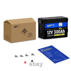 WattCycle 3840Wh 12V 300AH LiFePO4 Lithium Battery Deep Cycle BMS Solar RV Home