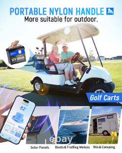 WattCycle Mini 12V 100Ah LiFePO4 Lithium Battery Bluetooth For RV Trolling Motor