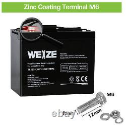 Weize 12V 75AH SLA Replacement Battery for Scooter Wheelchair Mobility UB12750