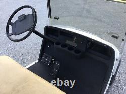 White Ezgo txt 4 passenger seat golf cart lights 36 volt NEW BATTERIES