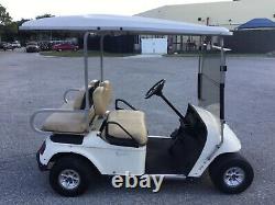 White Ezgo txt 4 passenger seat golf cart lights 36 volt NEW BATTERIES