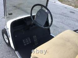 White Ezgo txt 4 passenger seat golf cart lights 36 volt fNEW BATTERIES