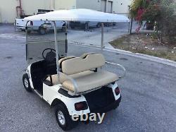 White Ezgo txt 4 passenger seat golf cart lights 36 volt fNEW BATTERIES