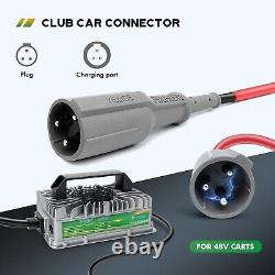 YILEIDE E800W Seris 48V15A Golf cart Battery Charger with Plug and Cable