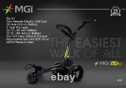 Zip X1 Electric Golf Cart 36 Hole Lithium Battery Accessories Included GPS